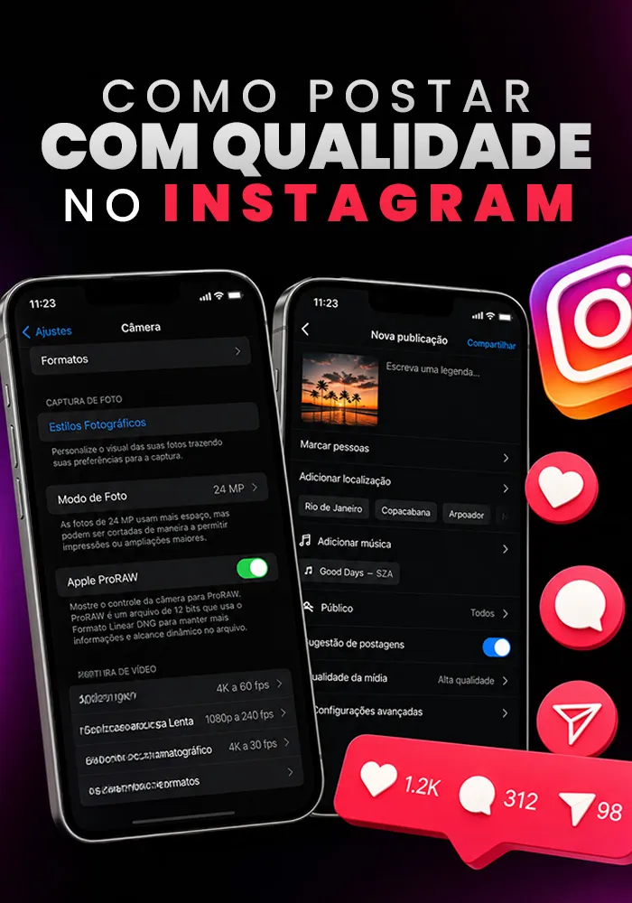 Postar com Qualidade no Instagram