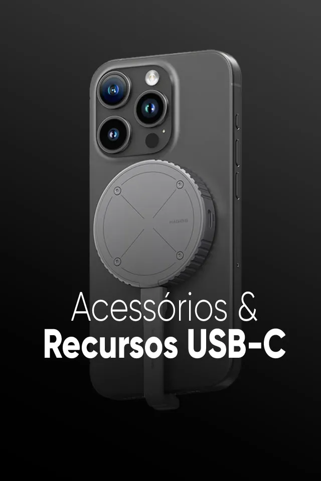 Acessórios e recursos USB-C